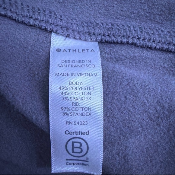 Athleta Triumph Hoodie Sweatshirt Womens Light Fog Grey - Picture 11 of 14
